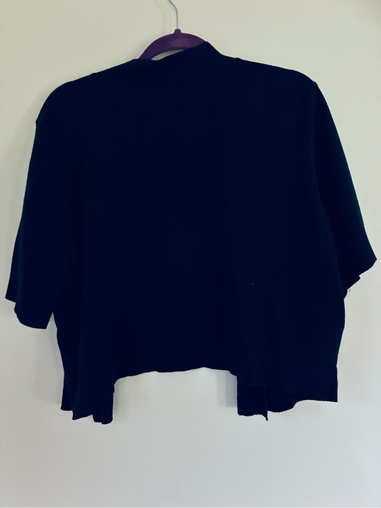 Sweaters - Roz & Ali navy blue shrug, short sleeve lightweight sweater size 3X